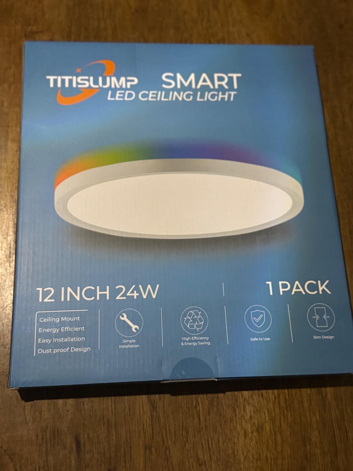 12 Inch WiFi Smart RGB LED Flush Mount Ceiling Light (2 Pack) customer photo 2