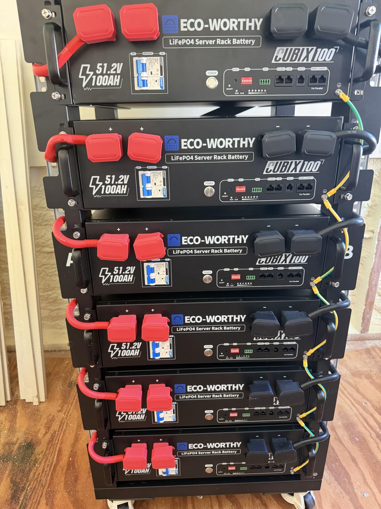 ECO-WORTHY Cubix100 48V 100Ah LiFePO4 Lithium UL9540 Server Rack Battery customer photo 1