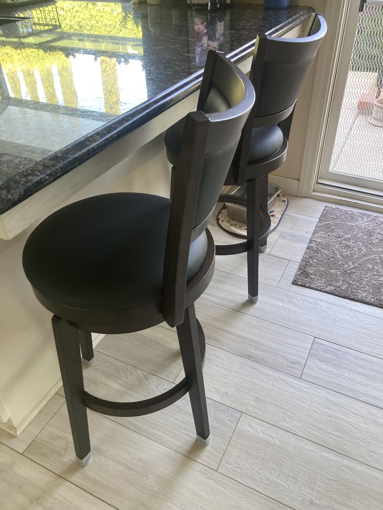 PrimeZone Swivel Bar Stools Set of 4, 24 Inch Counter Height Barstools customer photo 2