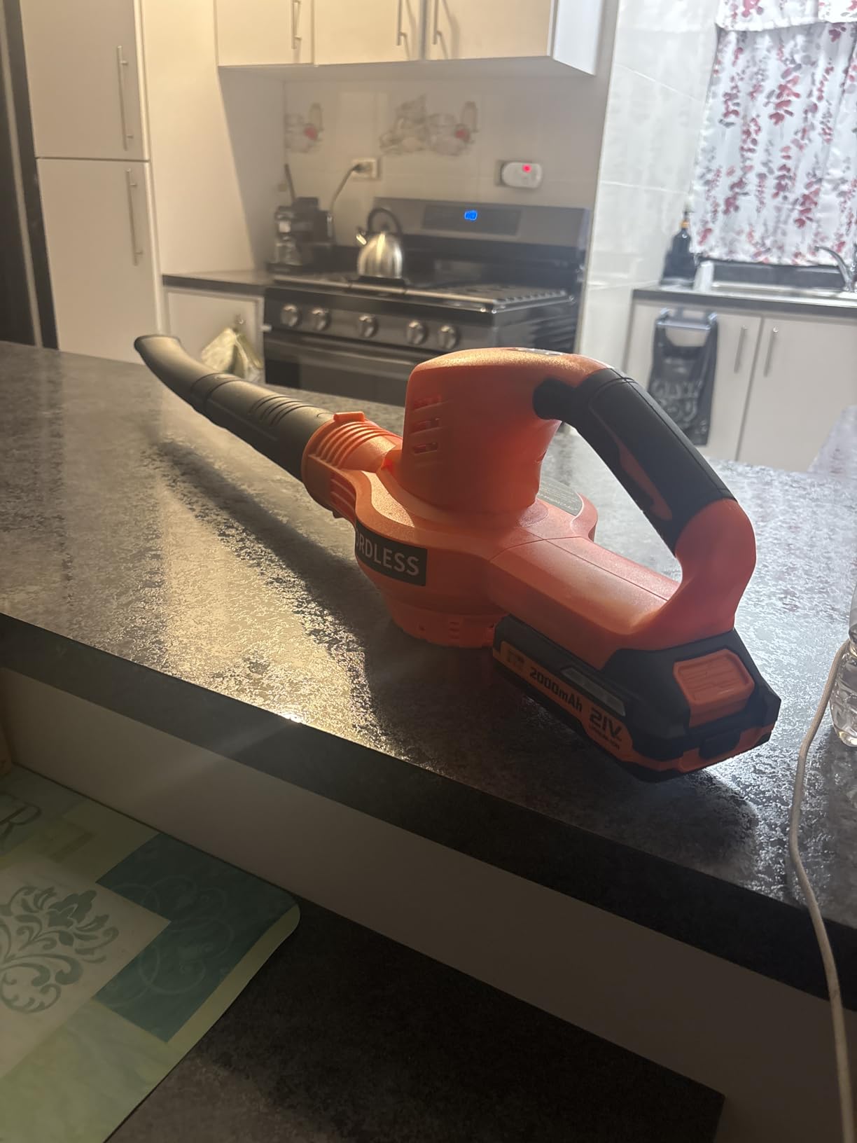 Leaf Blower Cordless 21V Electric with 2 Batteries and Charger Lightweight customer photo 2