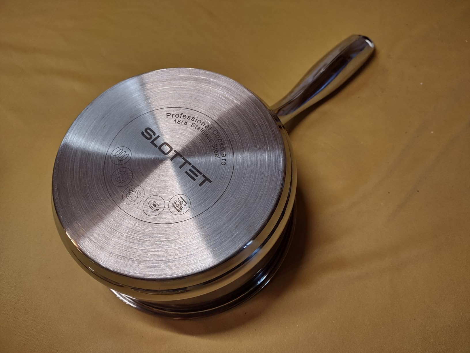 SLOTTET 1Qt & 2Qt Stainless Steel Sauce Pan Set with Lid,4 Pcs Non Stick Saucepan,Small Kitchen Pots,Induction Compatible,PFOA FREE customer photo 1