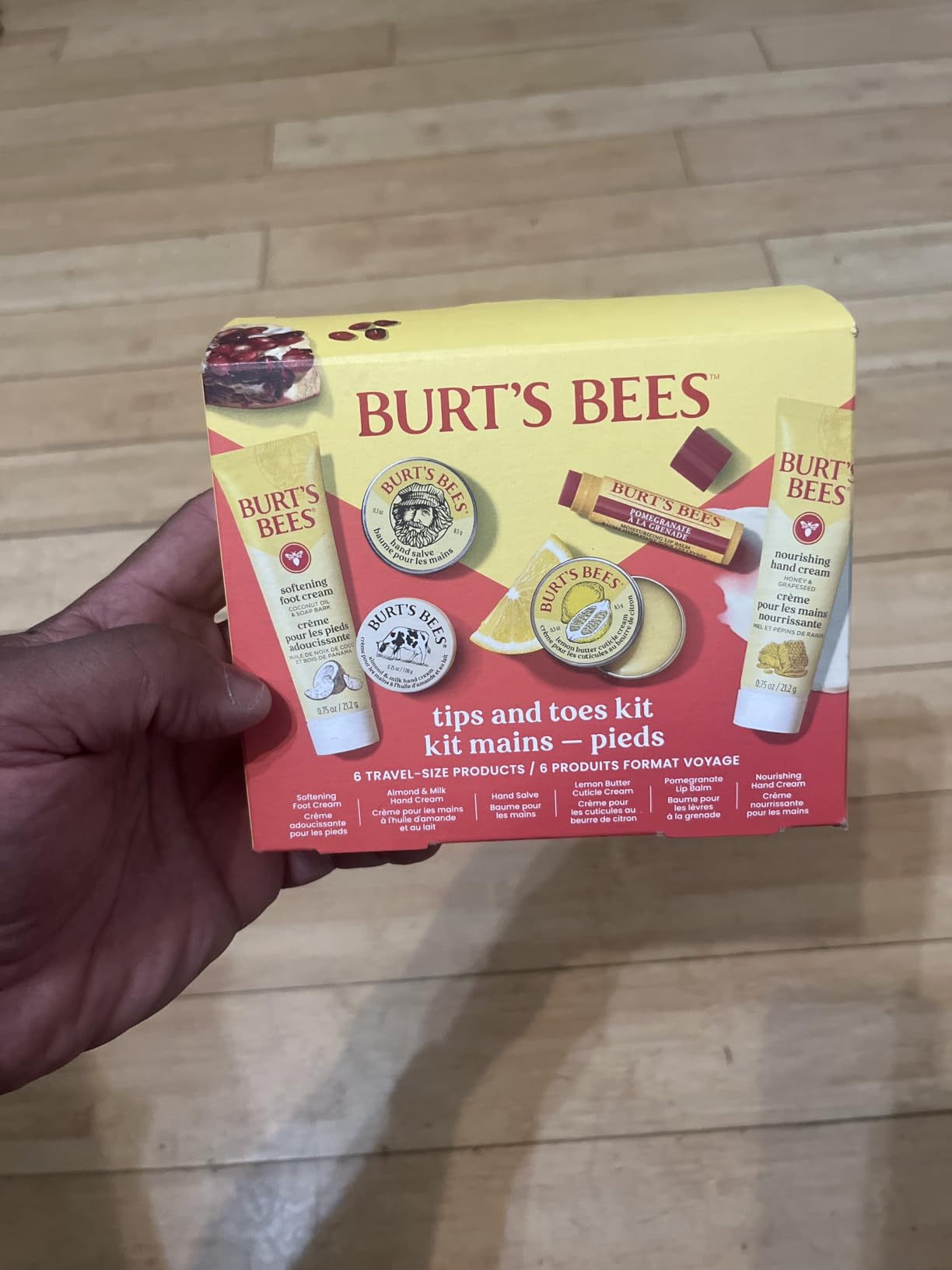 Burt's Bees Tips and Toes Kit Gift Set, 6 Travel Size Products customer photo 2