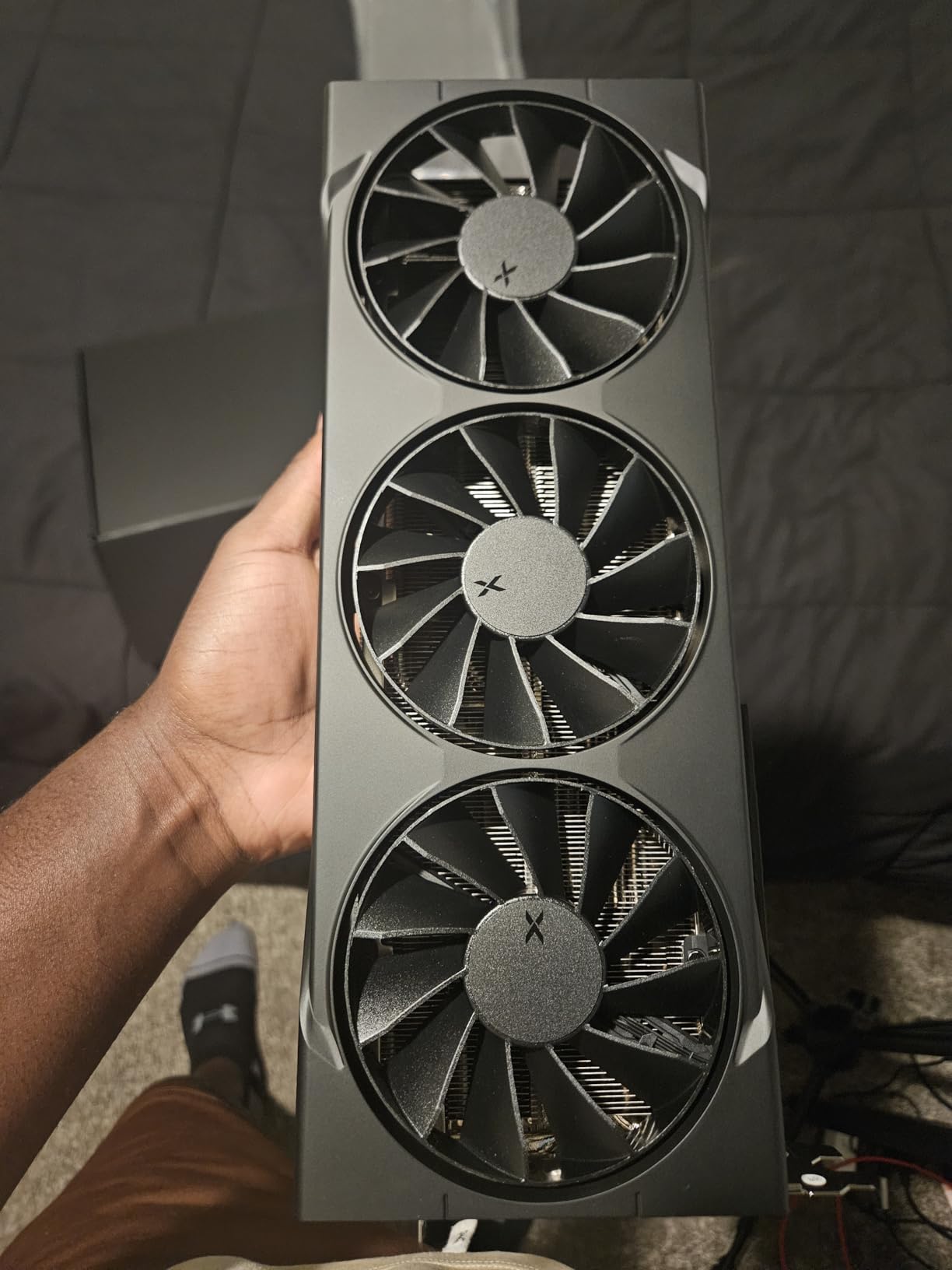 XFX Swift AMD Radeon RX 9070XT Triple Fan Gaming Edition with 16GB GDDR6 HDMI 3xDP, AMD RDNA 4 RX-97TSWF3BA customer photo 1