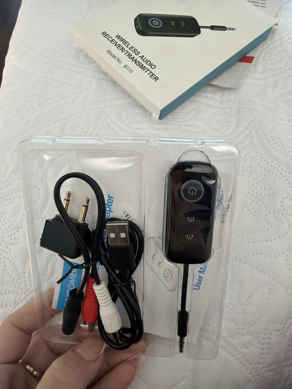 Ultra Pro Bluetooth Transmitter Receiver, Wireless Adapter for Airplane/TV customer photo 1