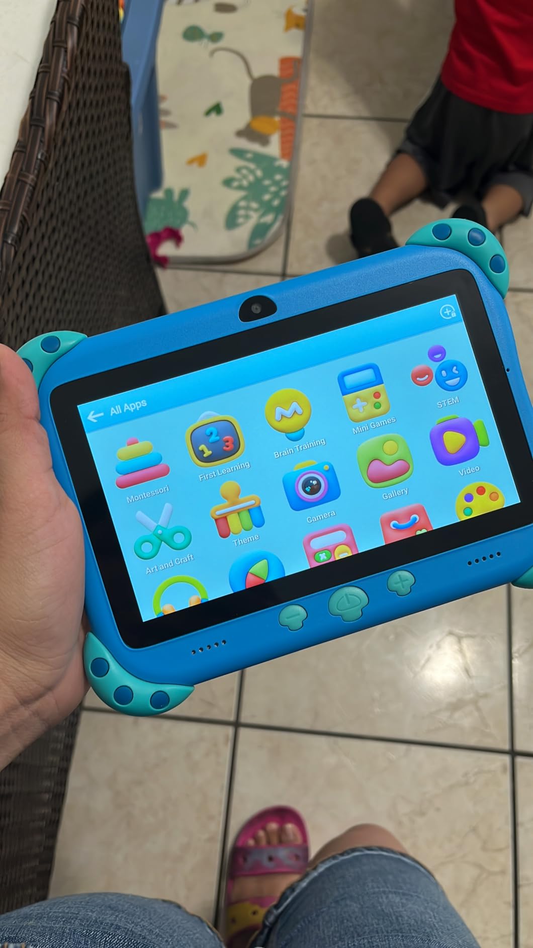 YINOCHE Kids Tablet 7 inch Toddler Tablet for Kids WiFi Tablets 32G Android Dual Camera Parental Controls with Kids Offline App Pre-Installed YouTube Netflix (Purple) customer photo 1