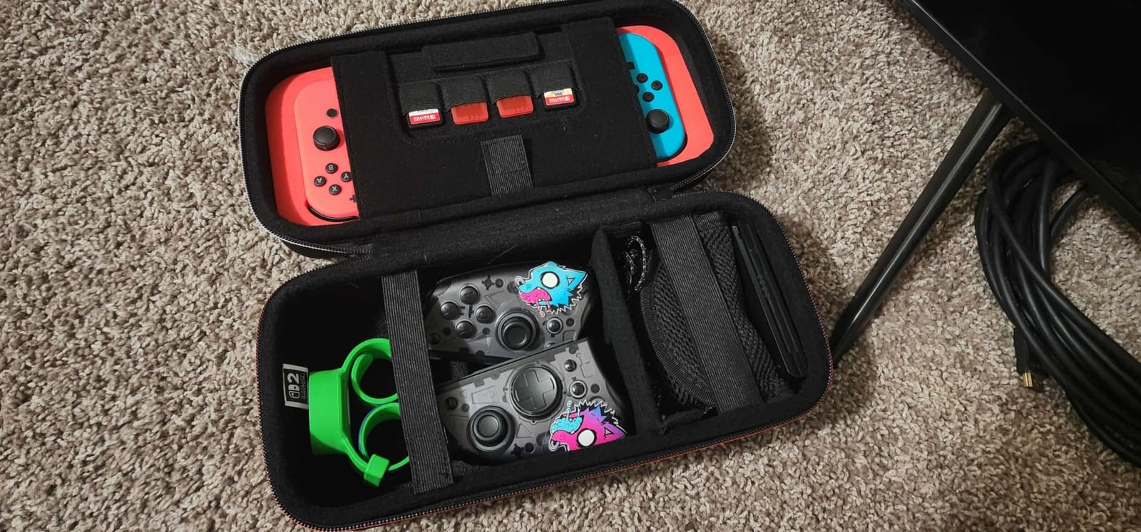 R.D.S. INDUSTRIES, INC. - Game Traveler Deluxe Licensed Travel Case for Nintendo Switch, Nintendo Switch 2, OLED, Black Medium (NS230) customer photo 1