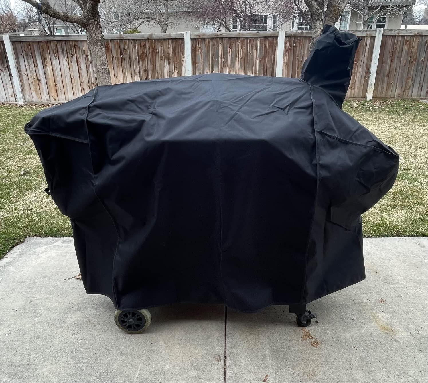 Heavy Duty 600D Polyester Cover Compatible with Pit Boss Competition Series 1600 PB1600CS, Titan Wood Pellet Grill, Pro Series 1600 Elite Grill,Navigator 1600 Wood Pellet Grill Without Smoke Stack customer photo 1