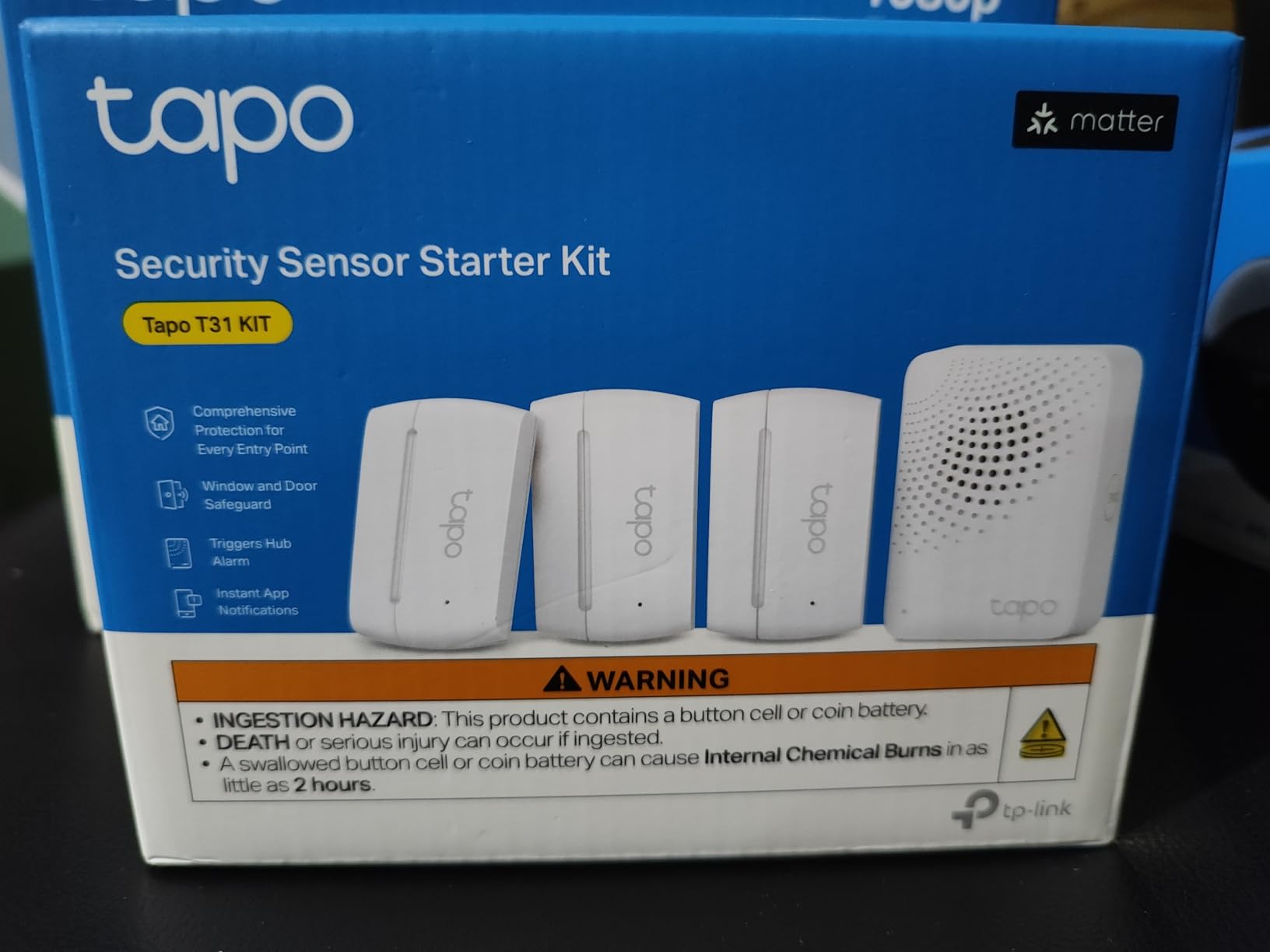 Tapo Door Sensor Starter KIT, Matter Compatible, 3X Smart Door Window Contact Sensor and 1x Smart Hub with Built-in Chime, Smart Automation, Real-Time Notification, T31 KIT customer photo 2