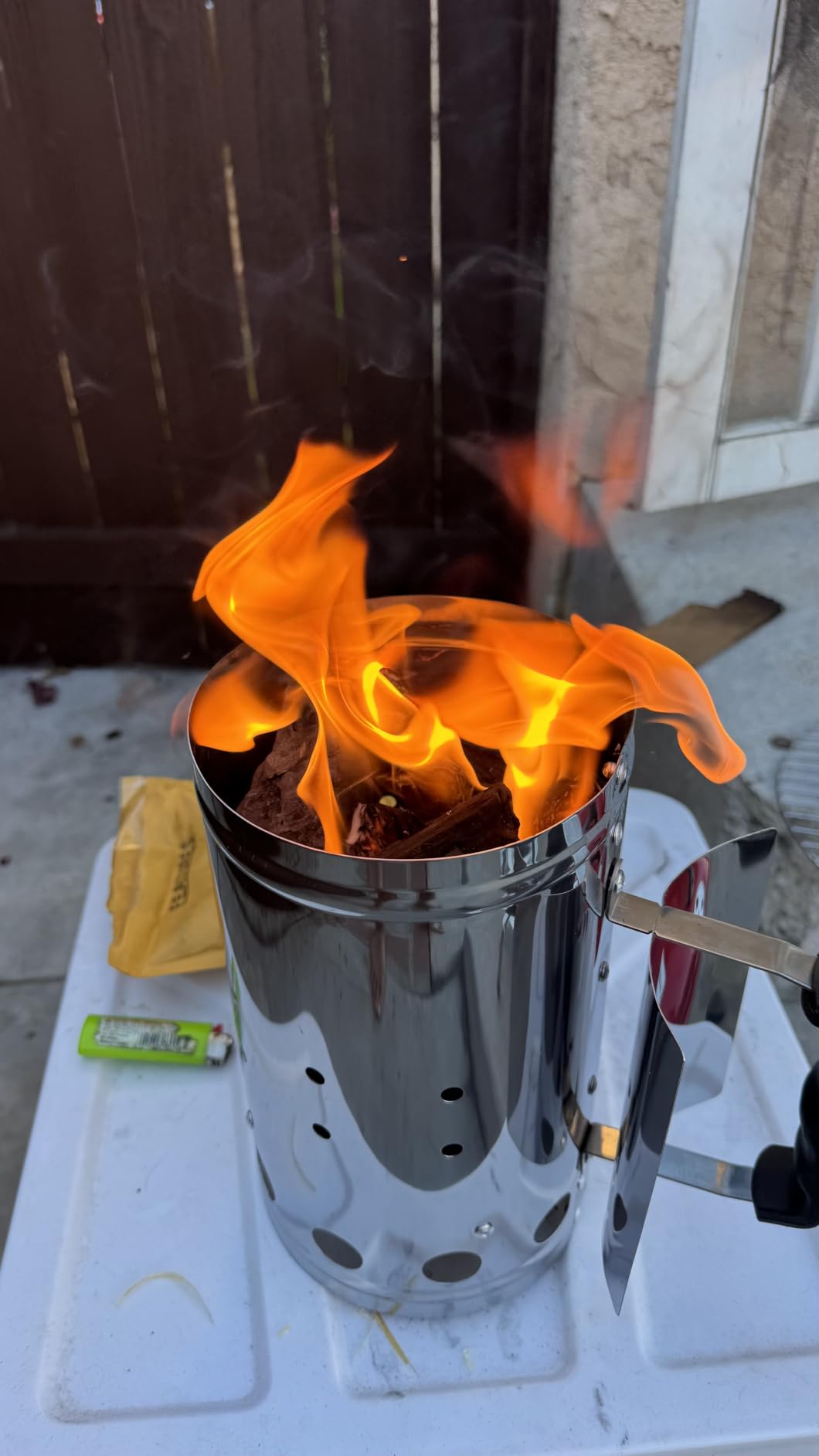 Charcoal Chimney Starter, BBQ Grill Quick Rapid Fire customer photo 2