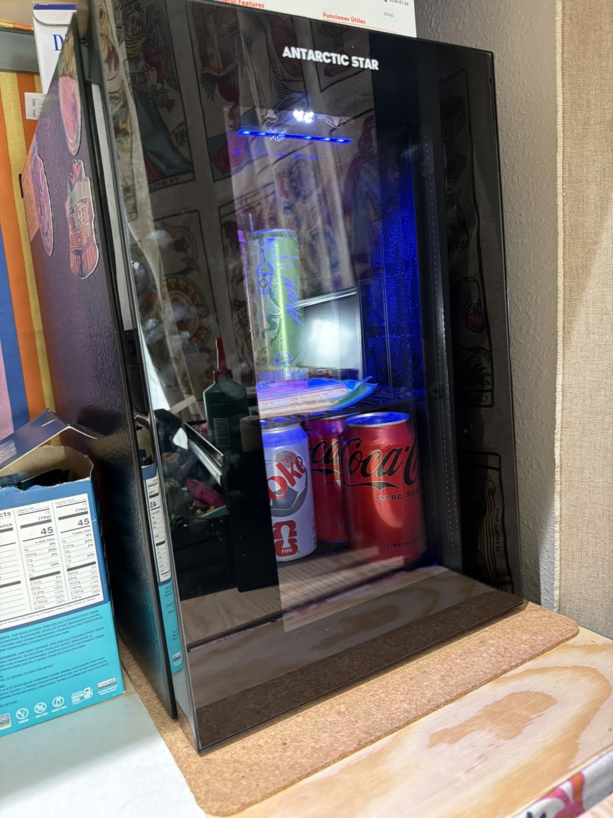 Antarctic Star 48 Can Beverage Refrigerator,12 Bottle Wine Cooler with Stainless Steel Glass Door, Digital Temperature Display,Electronic Temperature Control, Silver customer photo 2