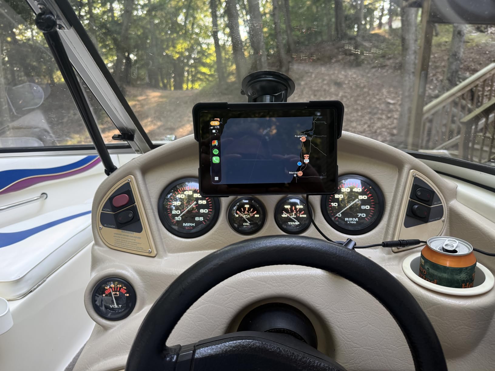 WonVon 7 Inch Wireless Motorcycle Carplay GPS Navigation System with Apple Carplay and Android Auto Portable Screen with Dual Bluetooth, Navigation, Siri, Google Assistant with Magnetic Mount customer photo 1