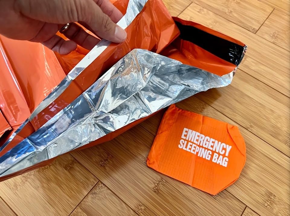 Emergency Sleeping Bag Mylar Bivy Sack Thermal Heat Survival Gear &Supplies customer photo 1