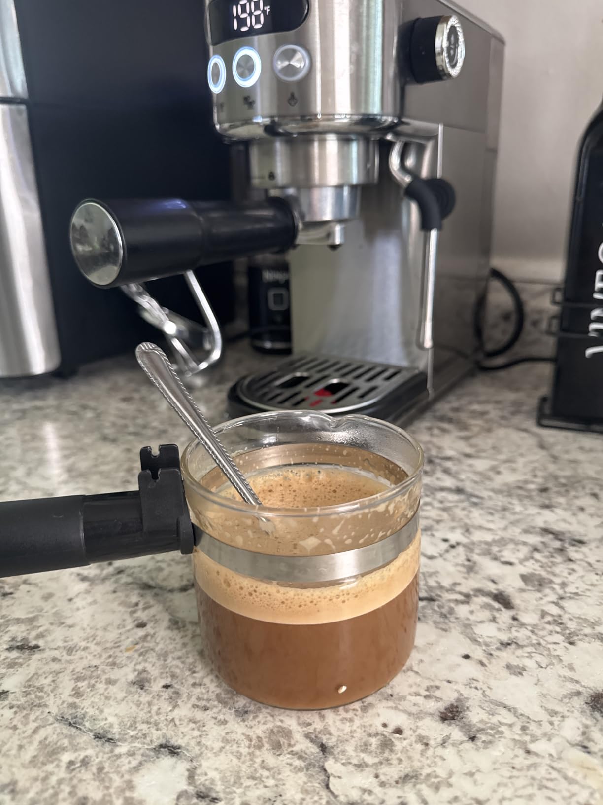 Neretva Espresso Machine 20 Bar Super Compact Espresso Coffee Machine-Beige customer photo 2