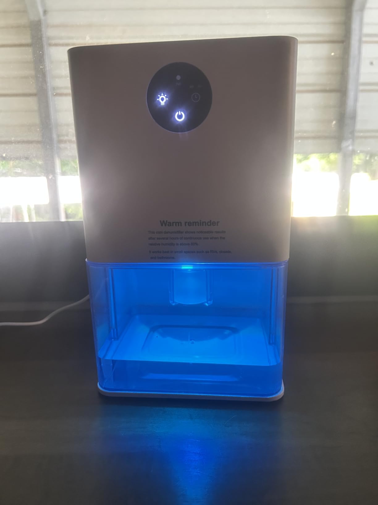 50OZ Dehumidifier, Small-Space Dehumidifier for Bedroom RV Closet 200 Sq.Ft customer photo 1