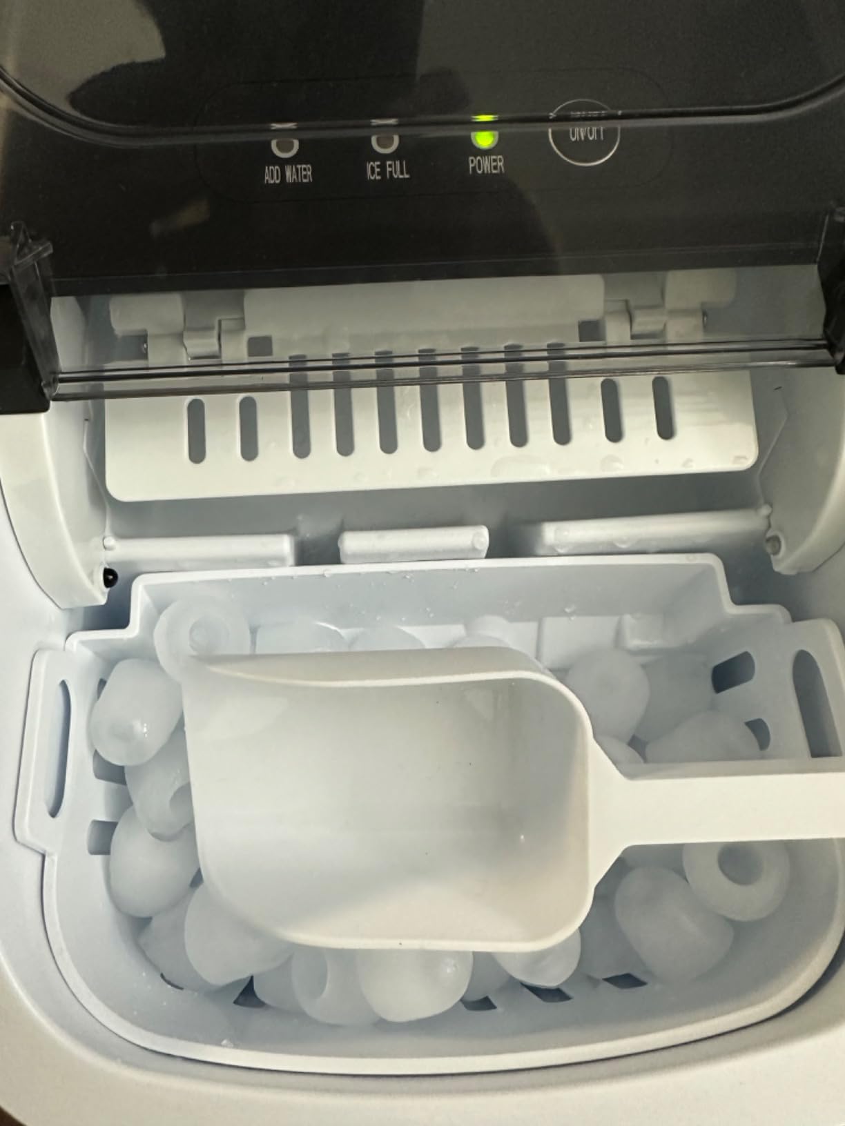 COWSAR Ice Maker Countertop, Portable Ice Machine with Self-Cleaning, 26 lbs/24Hrs, 8 Cubes in 6 Mins, Quiet Compact Commercial Ice Maker for Kitchen, RV, Camping customer photo 2