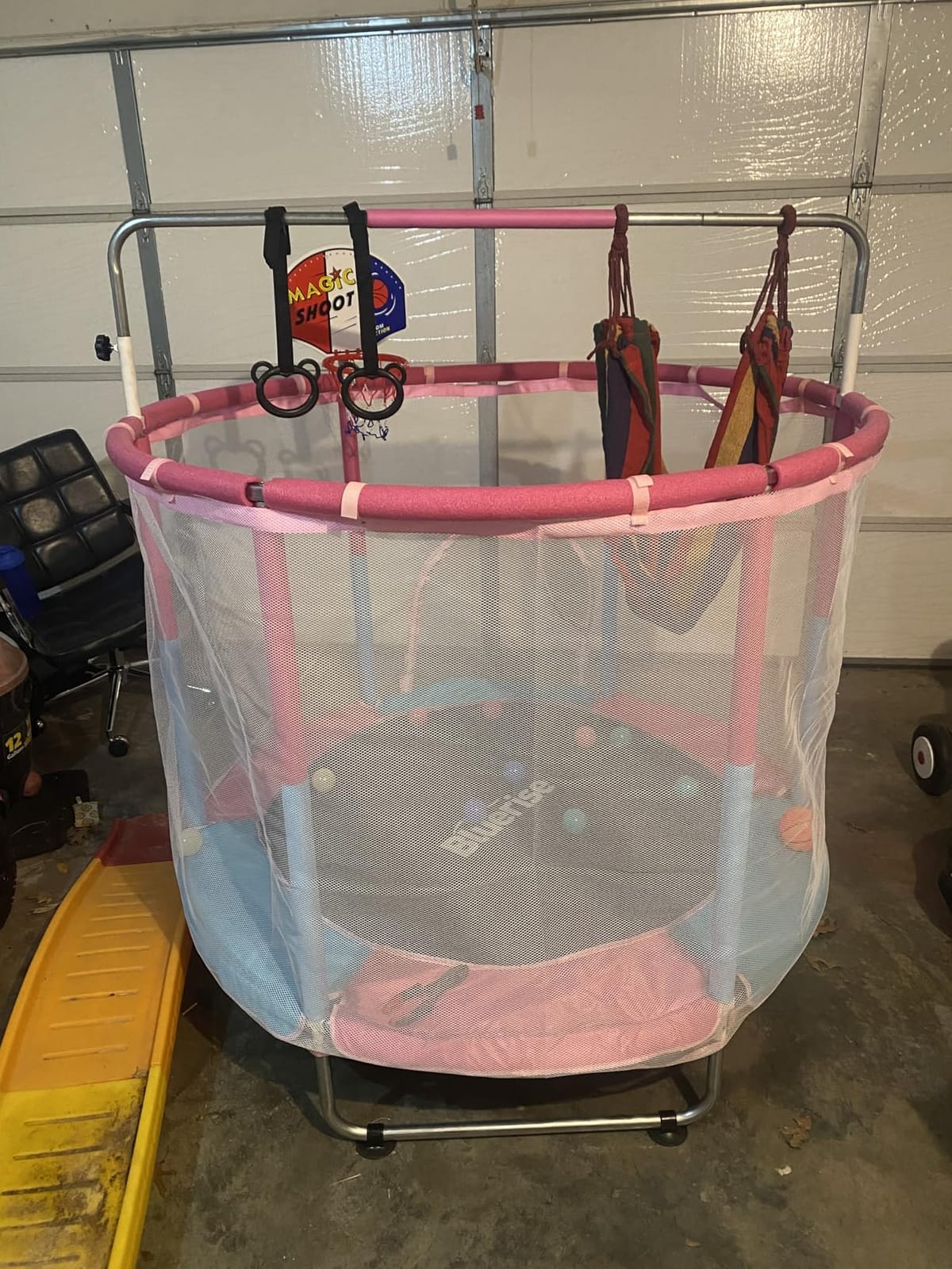 BLUERISE 55'' 72'' Indoor&Outdoor with Enclosure Trampoline for Kids Gifts customer photo 2