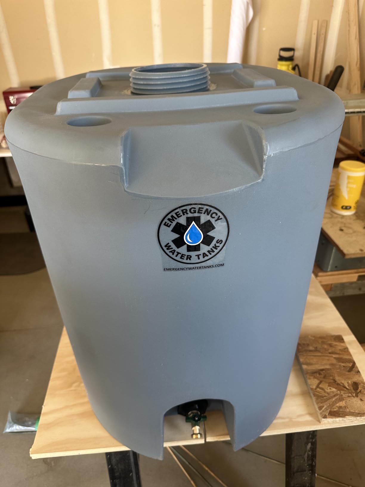 55 Gallon Stackable Emergency Water Storage Tank – Food Grade BPA-Free Water Container for Long-Term Home Preparedness customer photo 1
