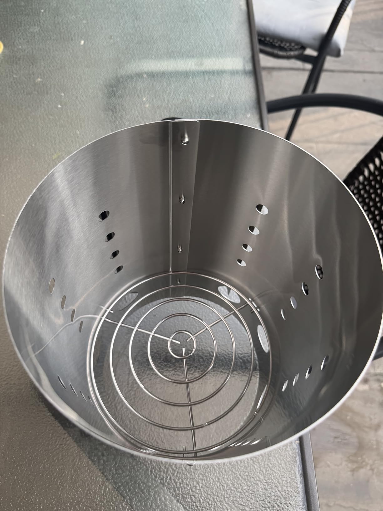 The Bincho Grill Stainless Steel Charcoal Chimney Starter – Perfect for Binchotan Charcoal, Lump Charcoals, Briquettes, Built for Extreme Heat, Durable Construction, Heat Shield Handle, Large Capacity customer photo 1