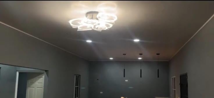 Smart LED Ceiling Light, 7-Ring Modern Flush Mount Fixture, 130W Dimmable 3000K–6500K, WiFi Alexa & App Control, Black Ceiling Light for Living Room Bedroom Kitchen (31.8