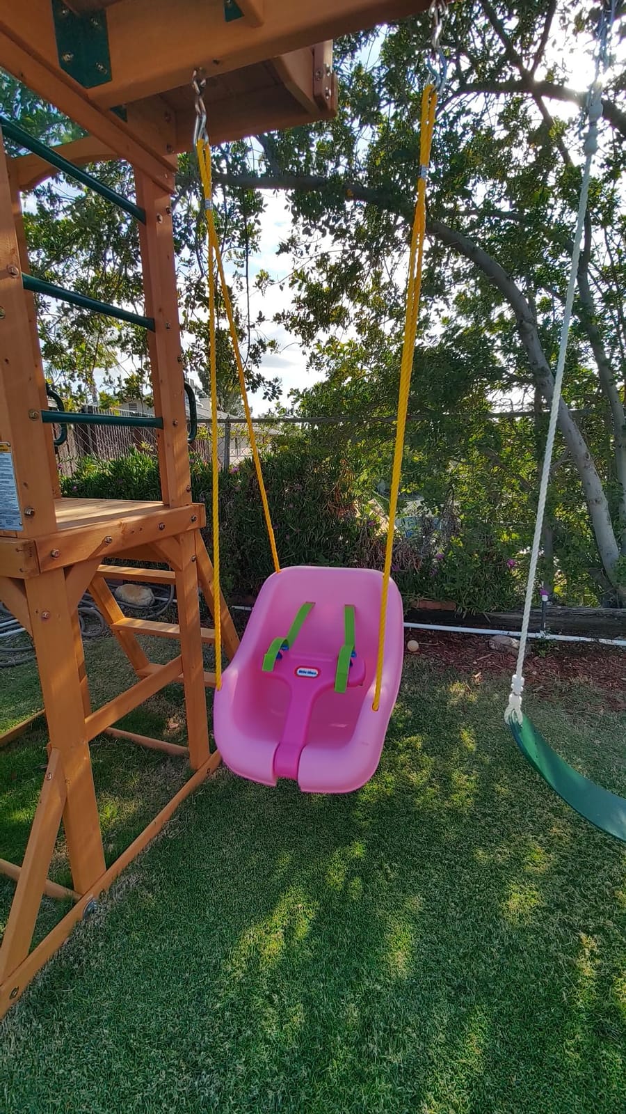 2-in-1 Snug 'n Secure Swing - Red with White Bar, Ages 9 Months to 4 Years customer photo 1