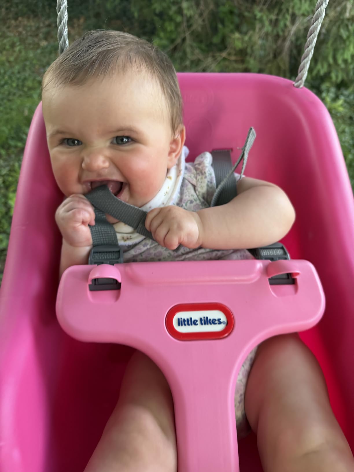 2-in-1 Snug 'n Secure Swing - Red with White Bar, Ages 9 Months to 4 Years customer photo 2