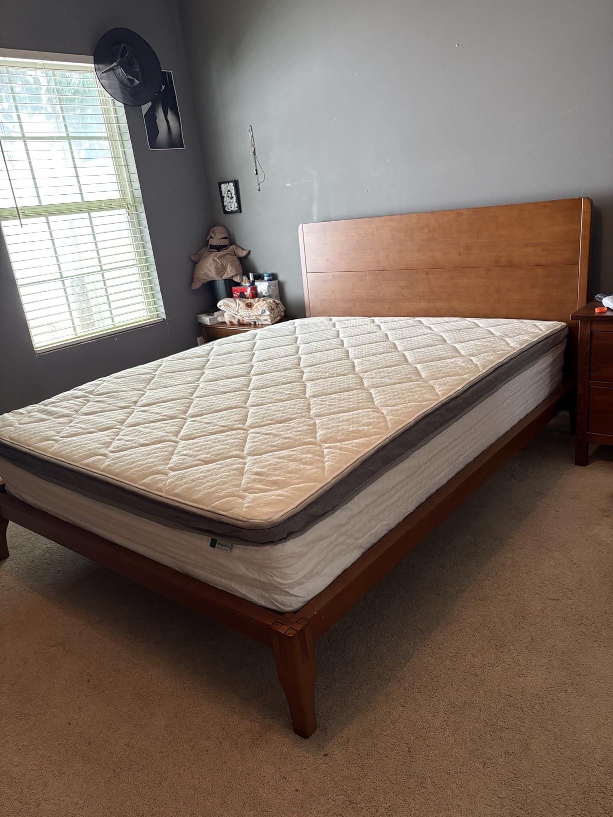 Novilla King Size Mattress 12 Inch, Hybrid Mattress in a Box, Comfort Sleep|Zoned Pocketed Smart Coils, Hip & Lumbar Support, Motion Isolation, Medium Firm, CertiPUR-US Certified, Guest & Dorm customer photo 2