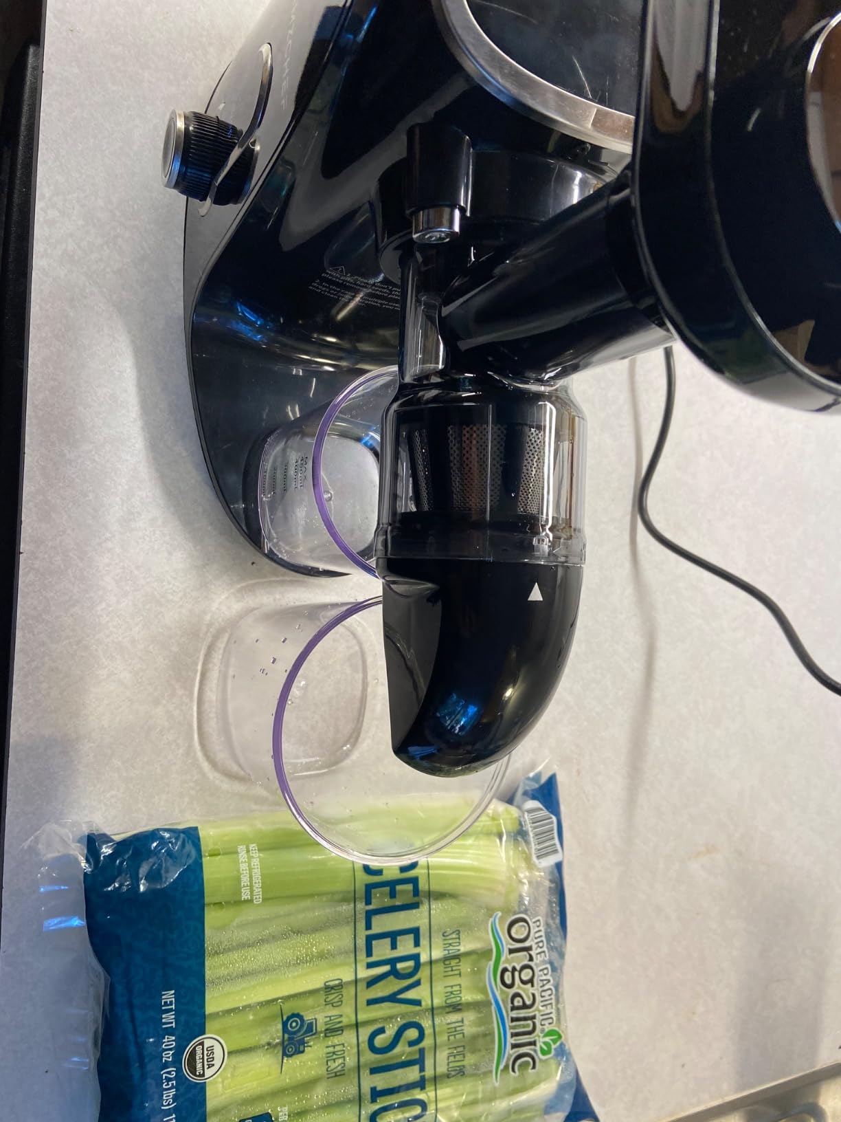 AMZCHEF Cold Press Juicer, 6.0