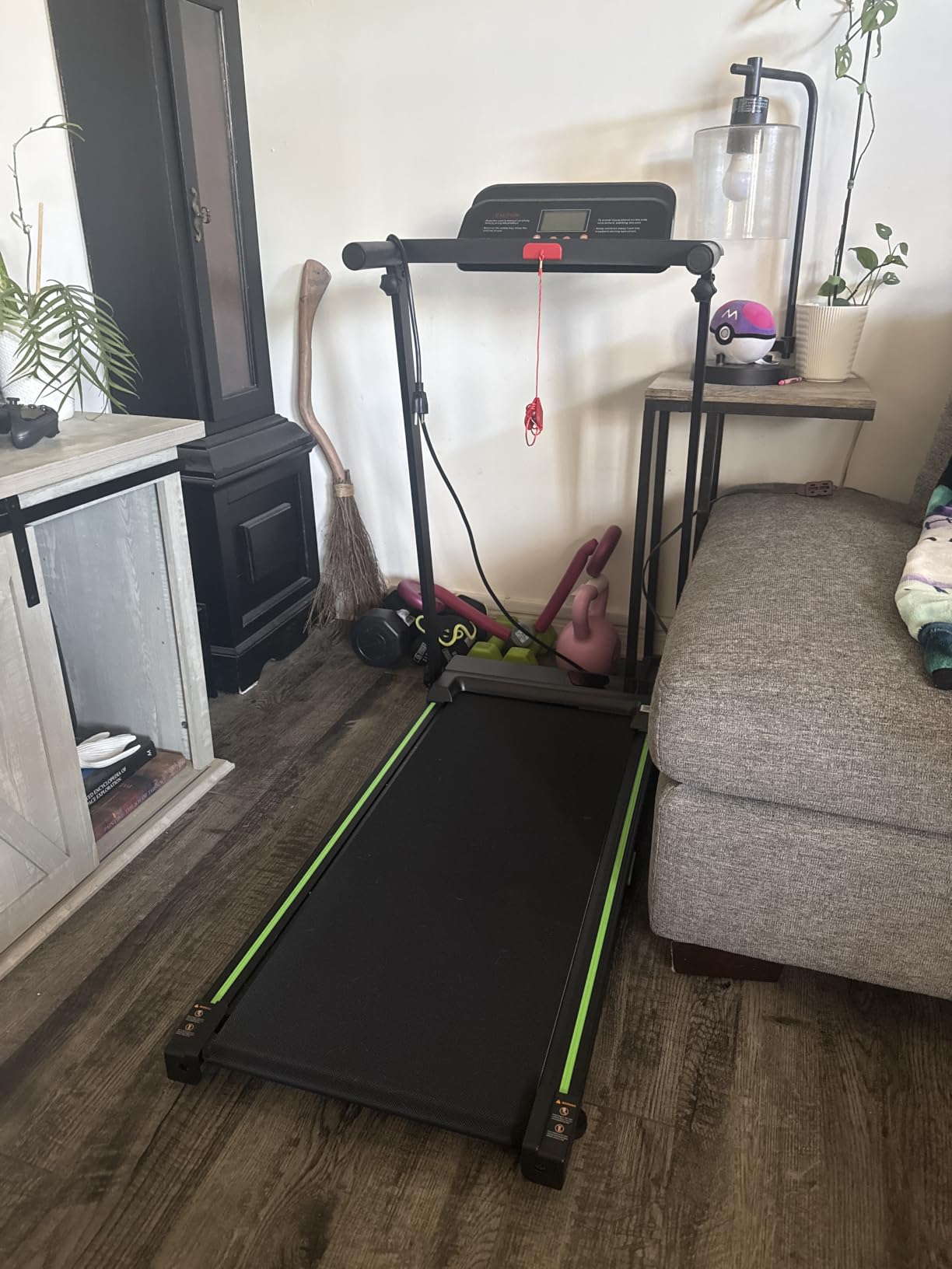 Treadmills for Home, Walking Pad with Incline, Caminadoras para Hacer Ejercicio, 0.6-6.2 MPH Portable Foldable Under Desk Caminadora, Eléctrica Casa Tredmill, Folding Compact Running Machine customer photo 2