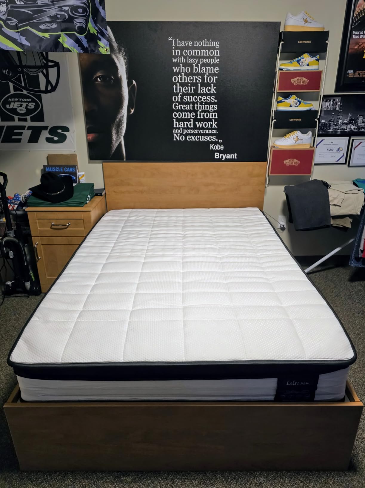 LETMOON 14inch Queen Mattress Hybrid Spring, Medium customer photo 1
