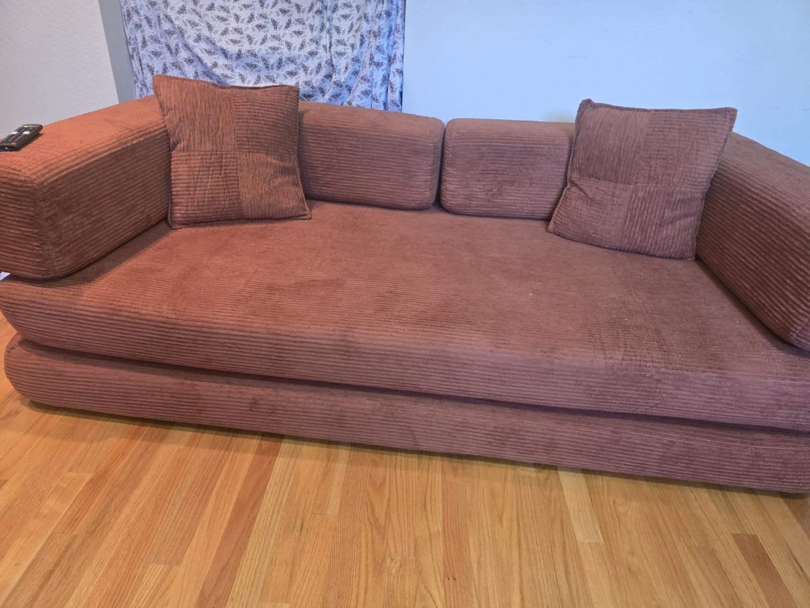 MoonSpeak 77'' Futon Couch Bed, Boneless Sofa for Living Room customer photo 1
