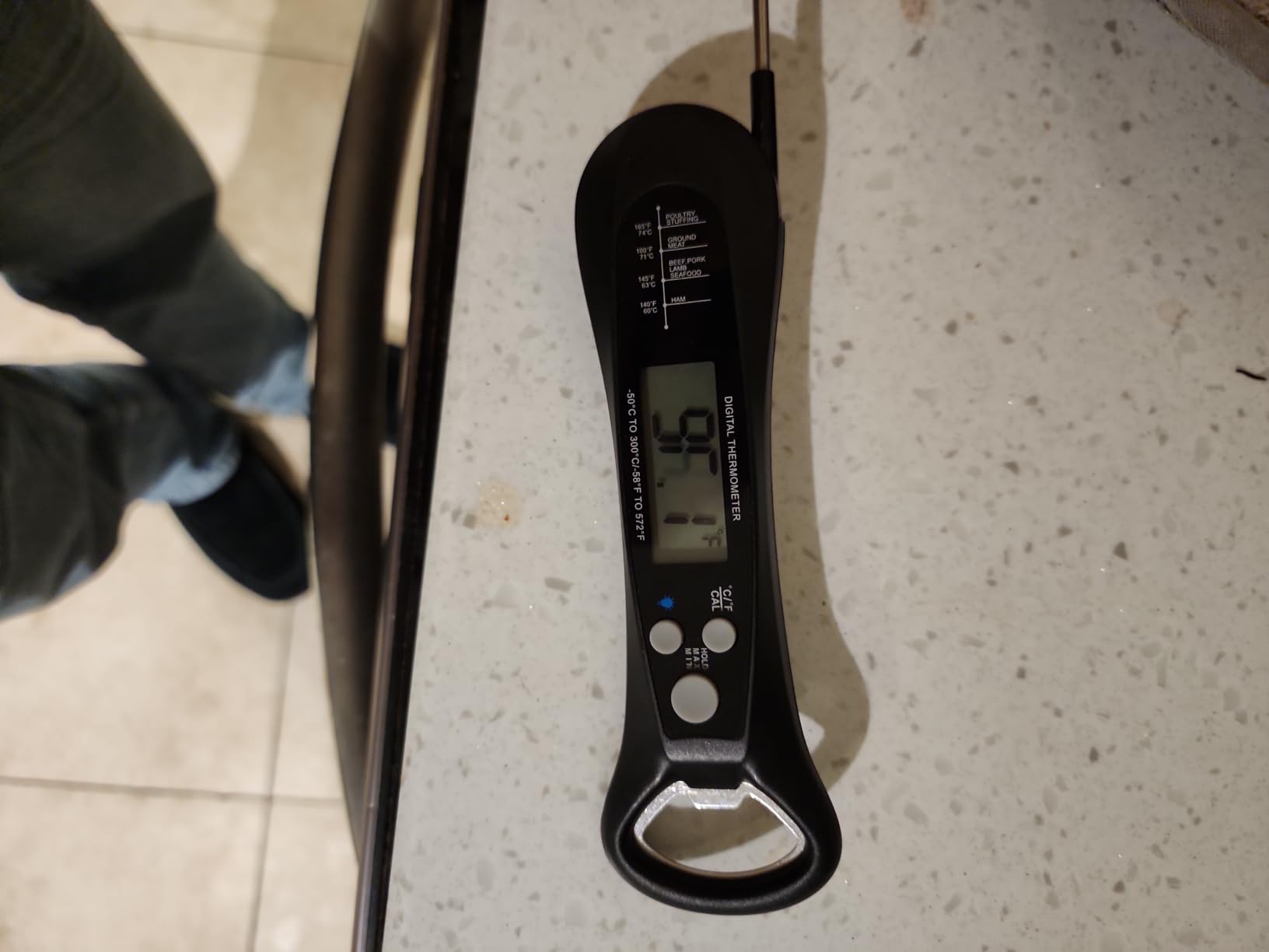 Smart Wireless Meat Thermometer with Dual Probes and Wi-Fi Repeater Base customer photo 1