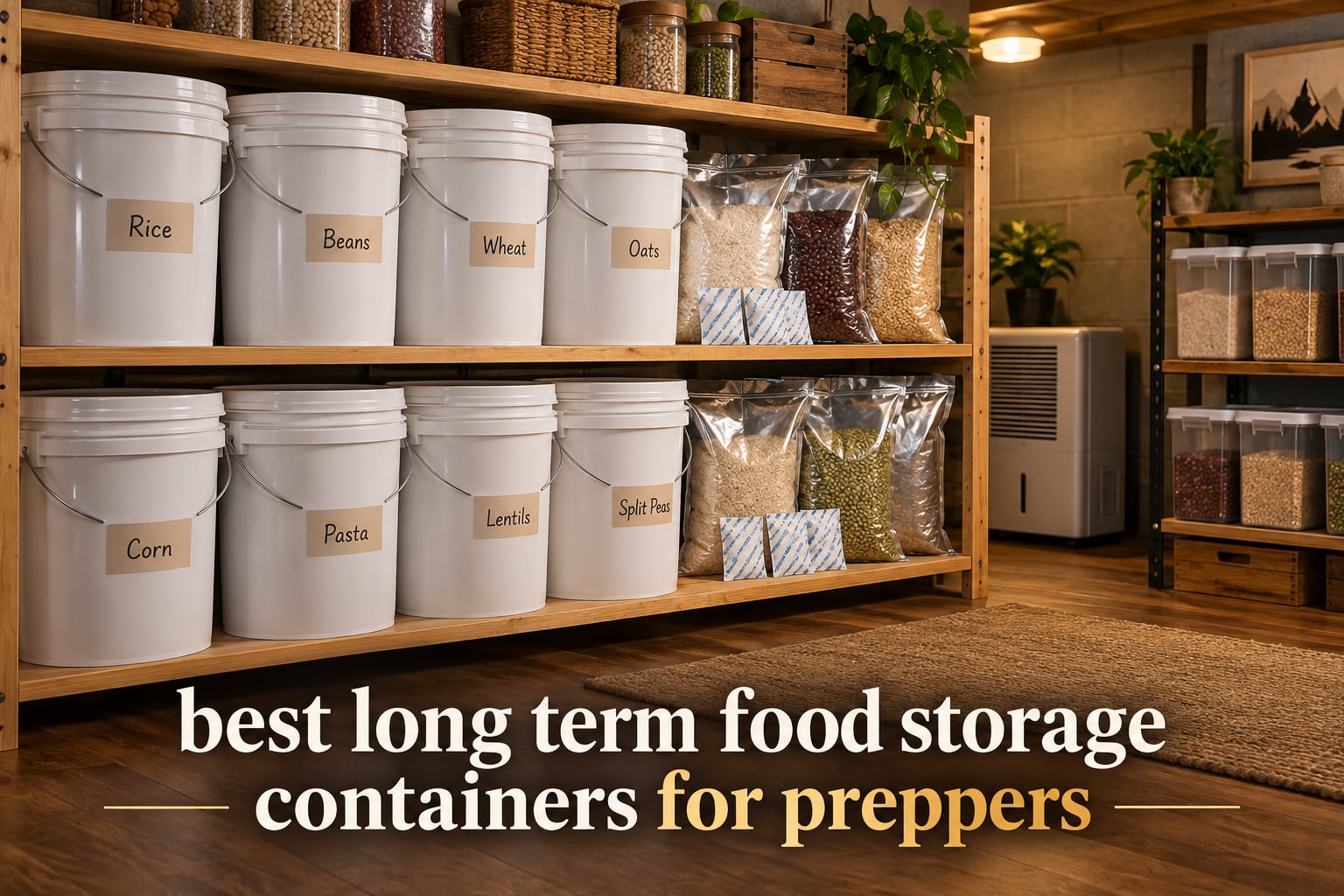 best long term food storage containers for preppers