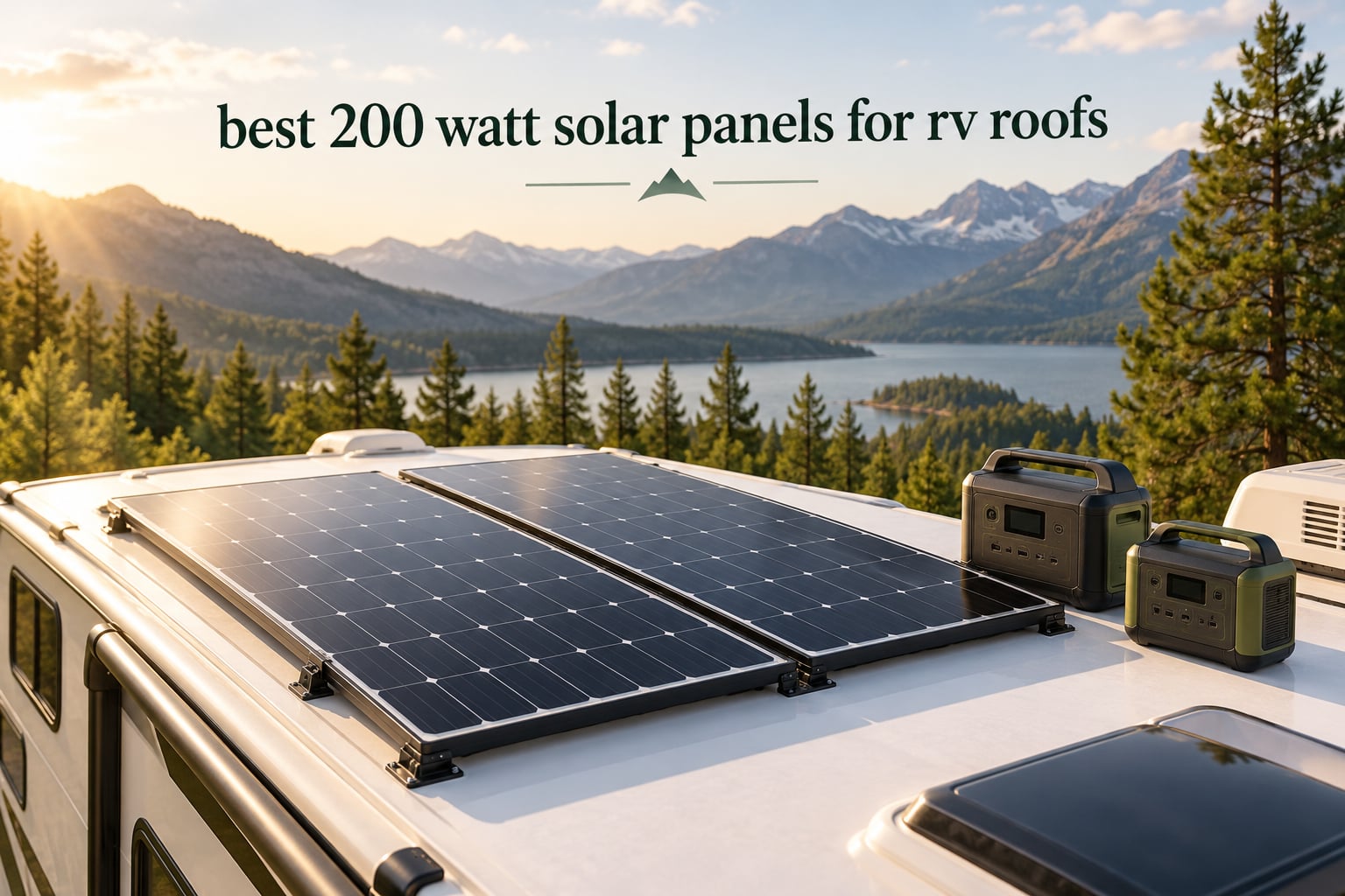 best 200 watt solar panels for rv roofs