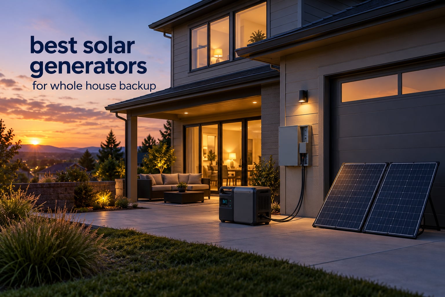 best solar generators for whole house backup