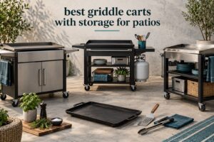 best griddle carts with storage for patios