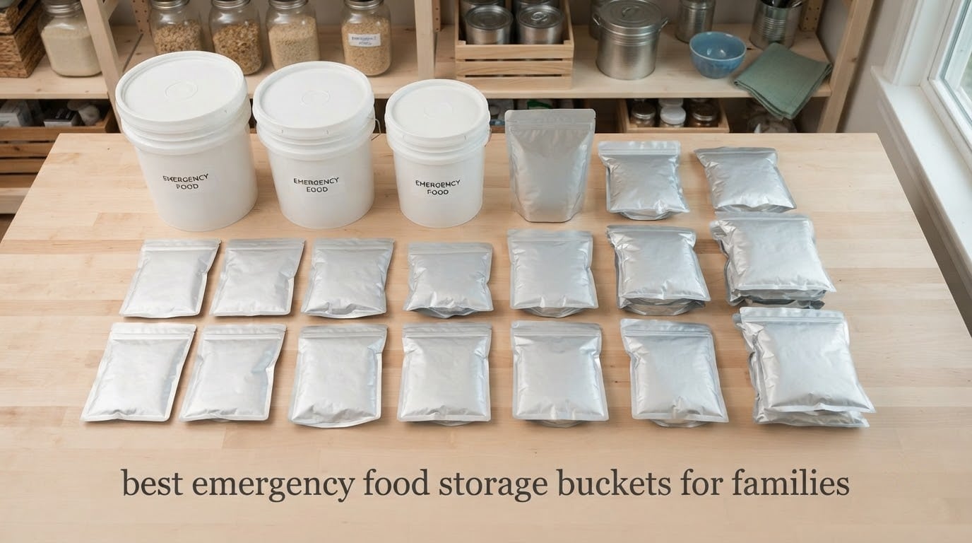 best emergency food storage buckets for families