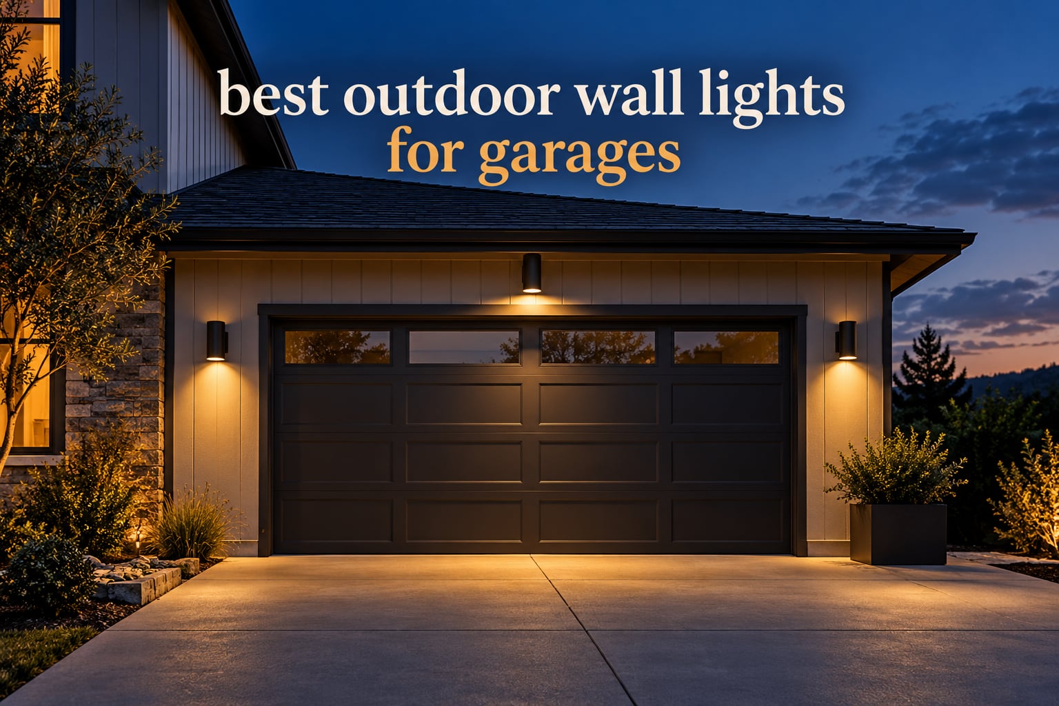best outdoor wall lights for garages