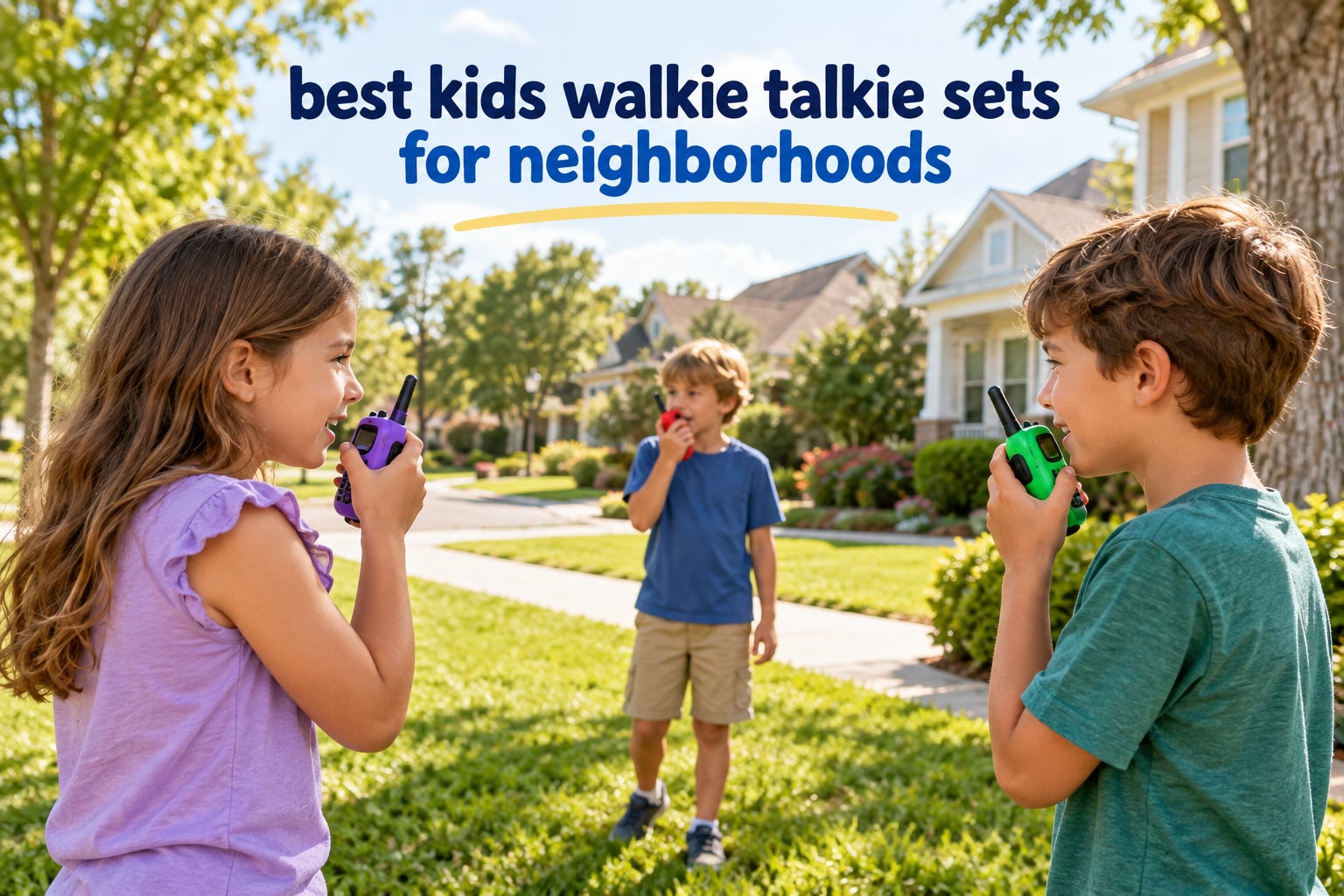 best kids walkie talkie sets for neighborhoods