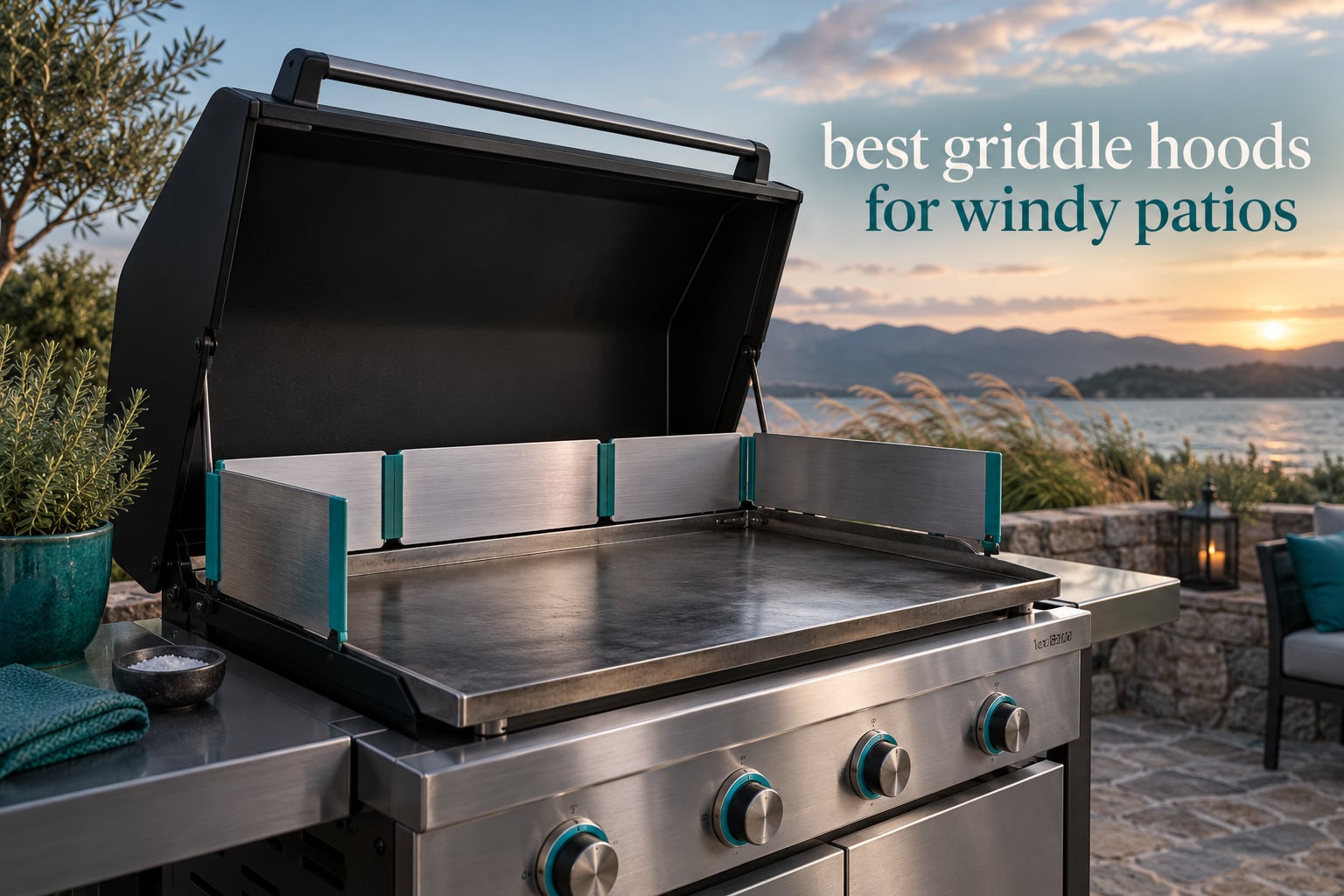 best griddle hoods for windy patios