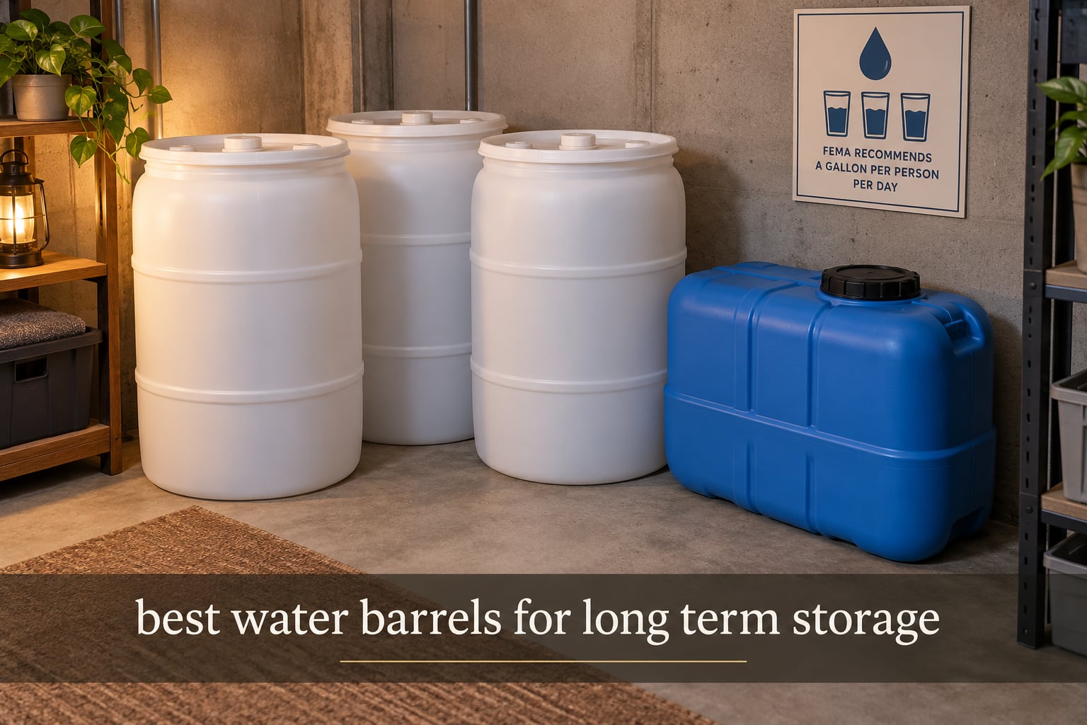 best water barrels for long term storage