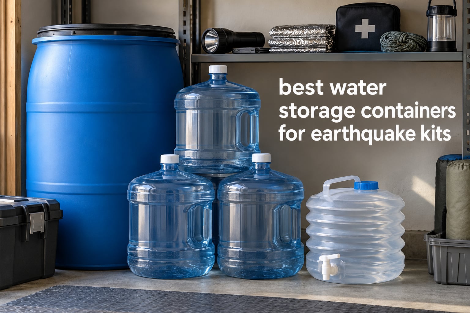best water storage containers for earthquake kits