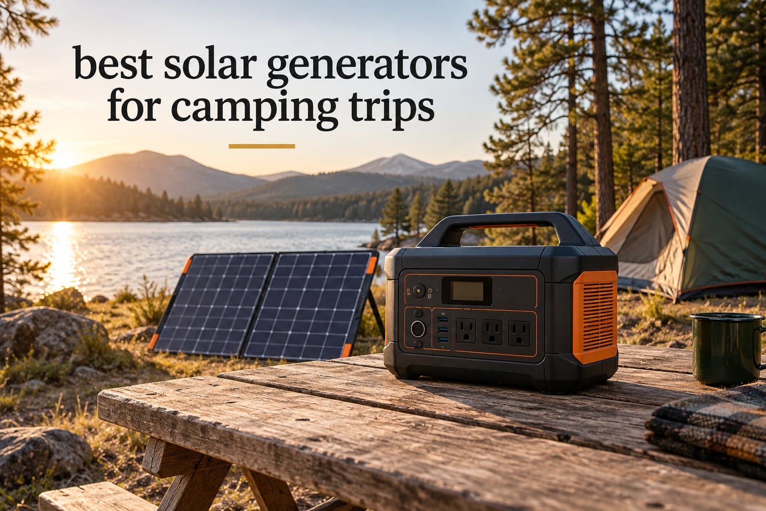 best solar generators for camping trips