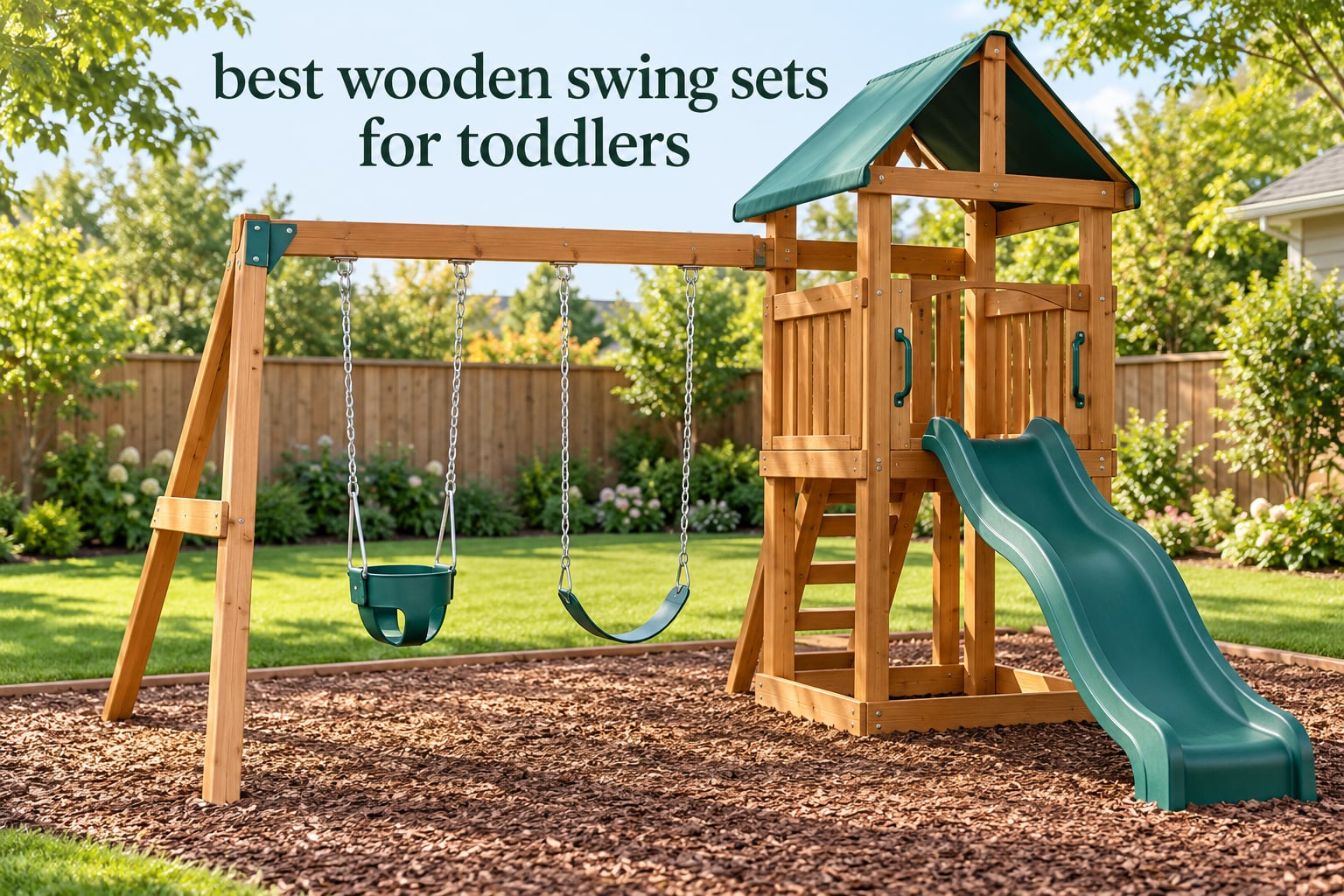 best wooden swing sets for toddlers