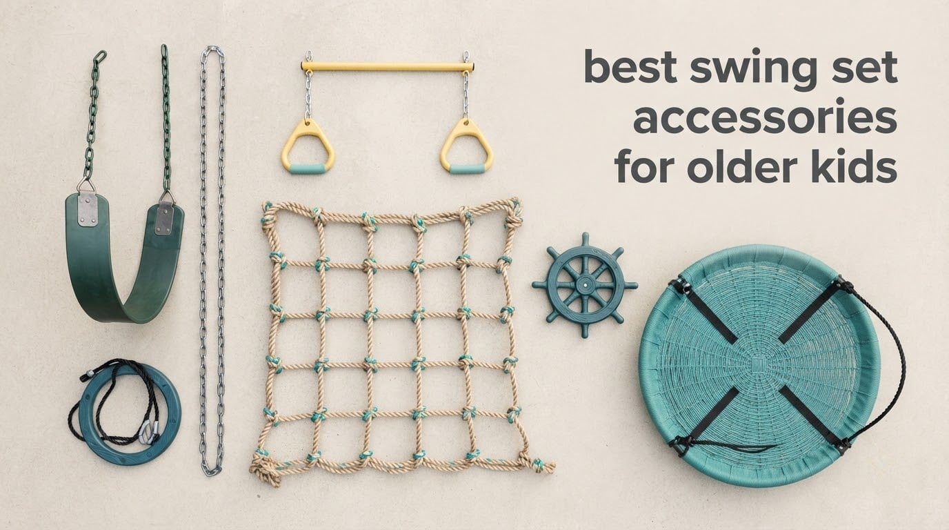 best swing set accessories for older kids