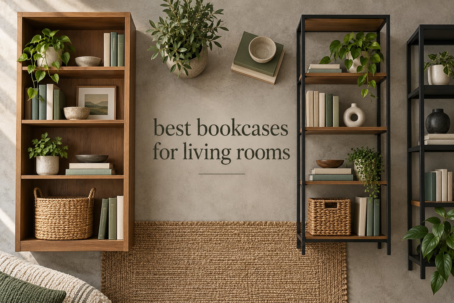 best bookcases for living rooms
