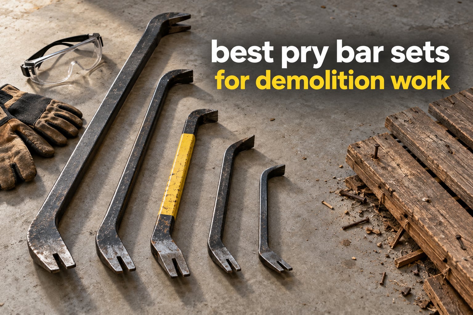 best pry bar sets for demolition work