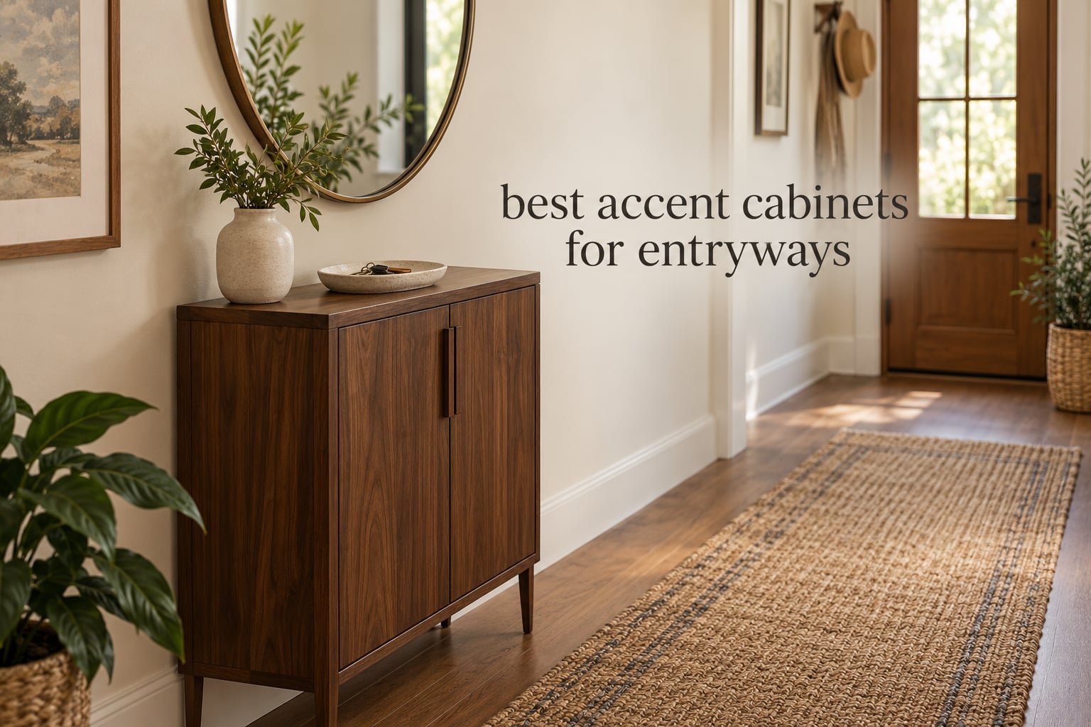 best accent cabinets for entryways