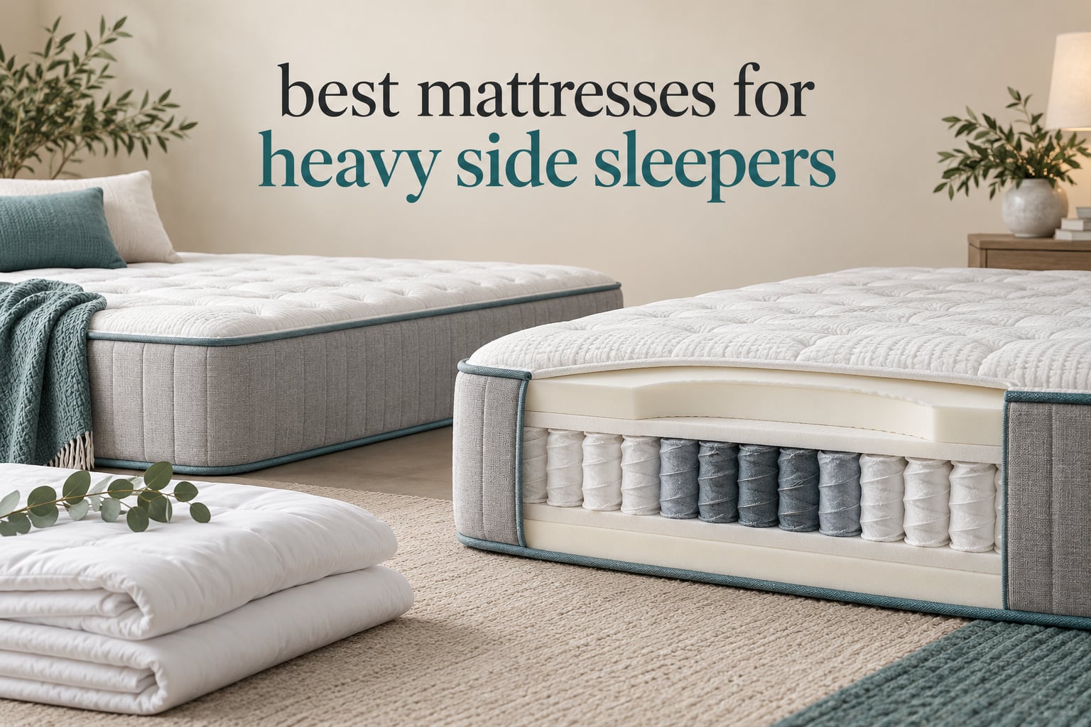 best mattresses for heavy side sleepers