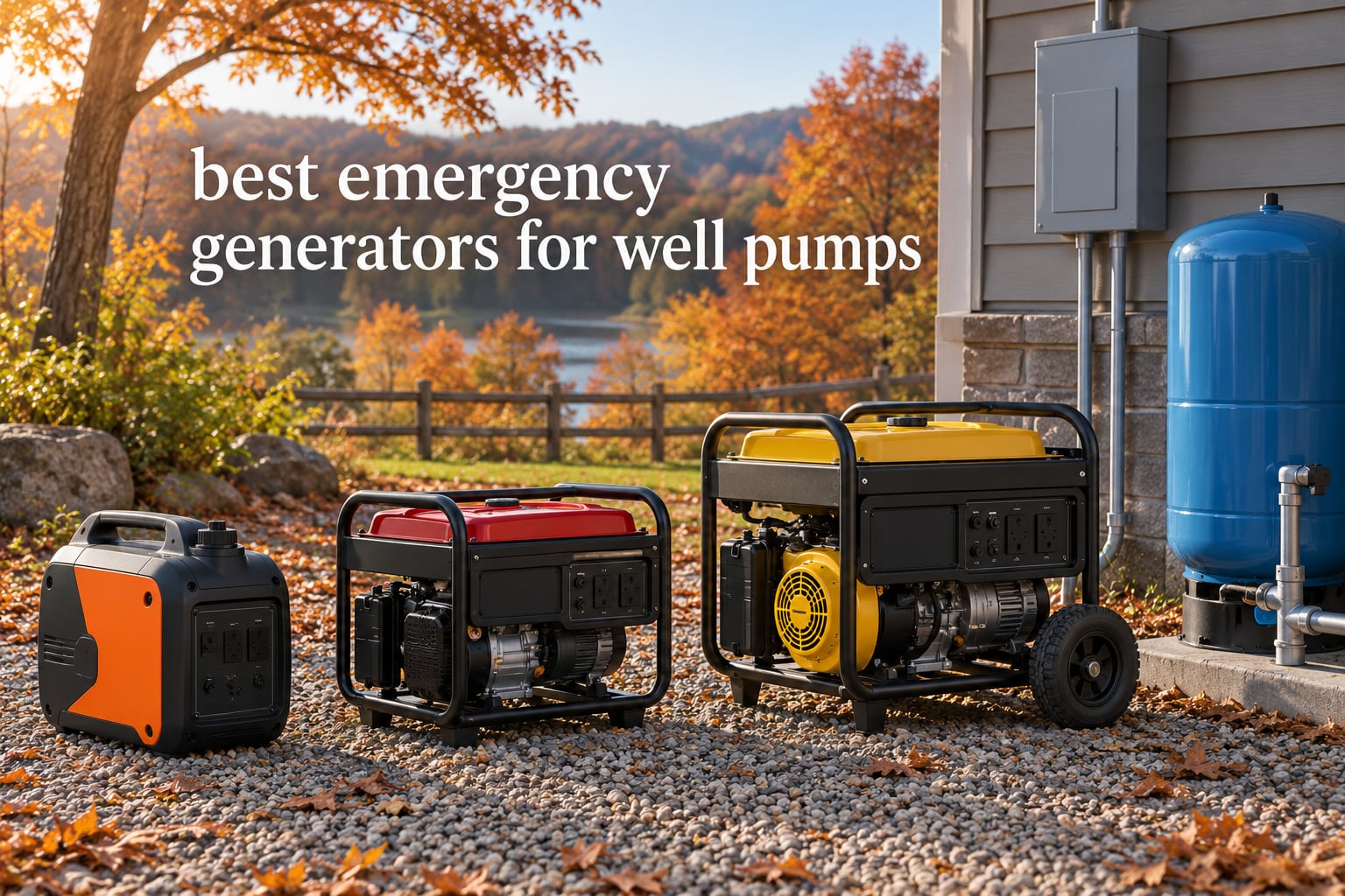 best emergency generators for well pumps