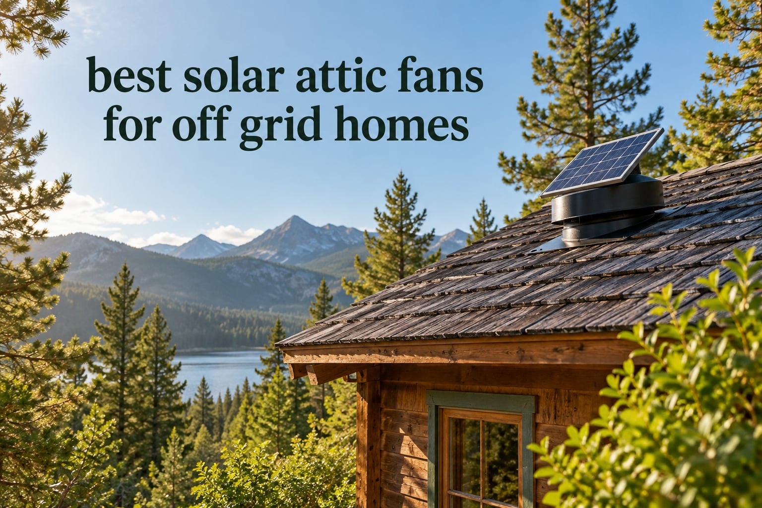 best solar attic fans for off grid homes